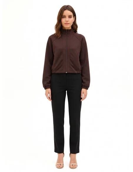 Sweatshirt Rinascimento - Castanho-escuro