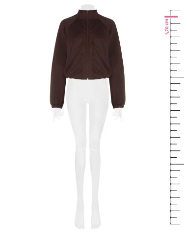 Sweatshirt Rinascimento - Castanho-escuro