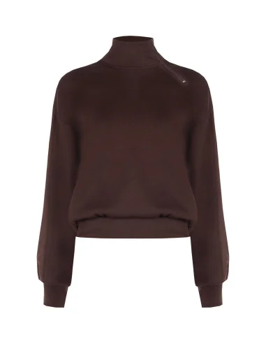 Sweatshirt Rinascimento - Castanho-escuro