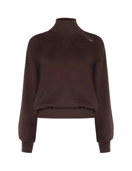 Sweatshirt Rinascimento - Castanho-escuro