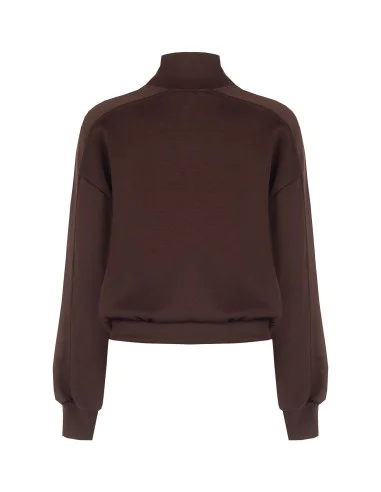 Sweatshirt Rinascimento - Castanho-escuro