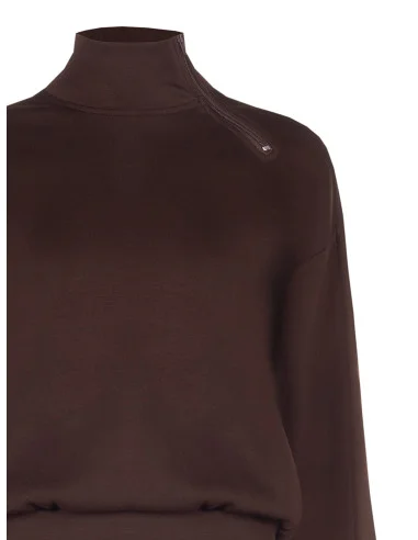 Sweatshirt Rinascimento - Castanho-escuro