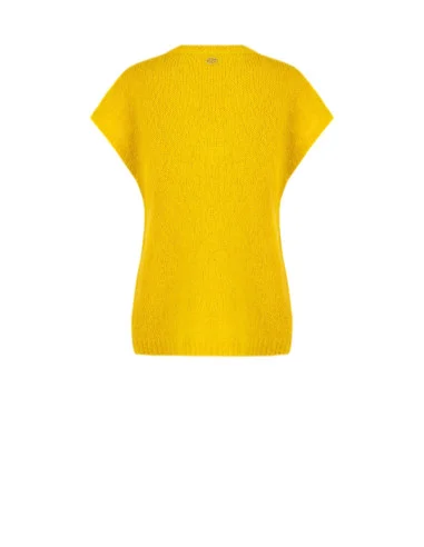 Camisola oversized em mohair com decote em V Rinascimento - Verde-azeitona