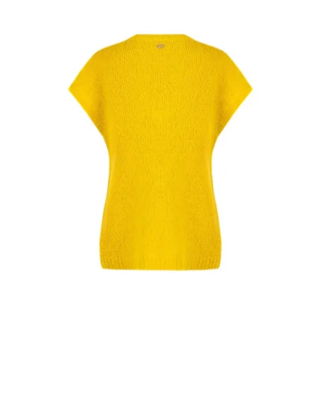 Camisola oversized em mohair com decote em V Rinascimento - Verde-azeitona