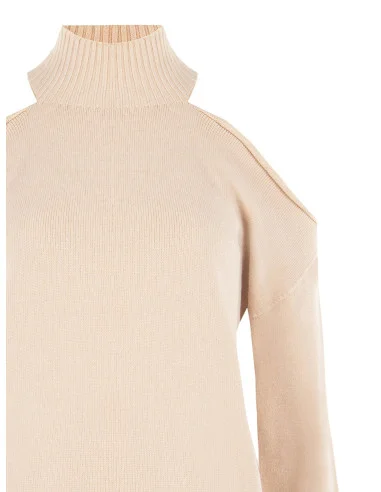 Camisola leve em mistura de viscose com recortes nos ombros Rinascimento