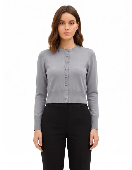 Cardigan com botões a condizer Rinascimento