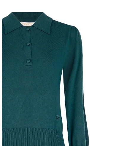Camisola Polo com Logo Rr Bordado Rinascimento - Verde