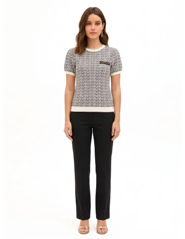 Camisola de tweed com lurex Rinascimento