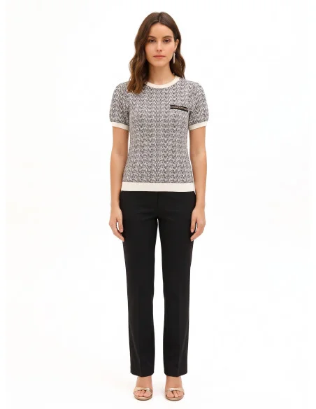 Camisola de tweed com lurex Rinascimento