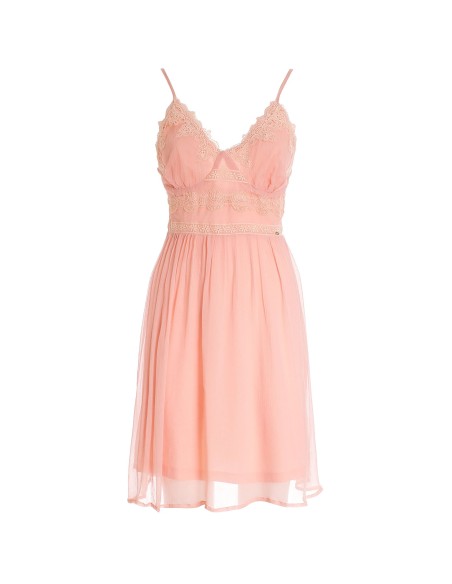 Vestido sem mangas em voile Fracomina