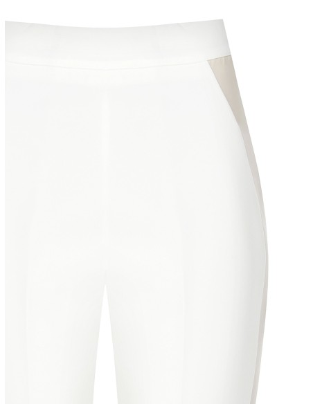 Calças rectas com faixa em contraste Rinascimento