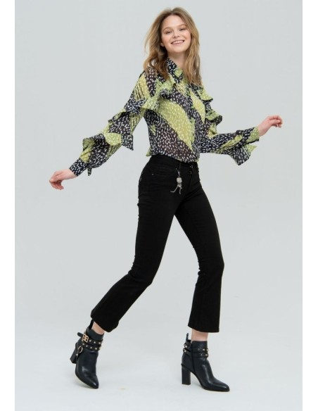 Fracomina Cropped Flare Denim