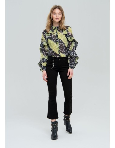 Fracomina Cropped Flare Denim