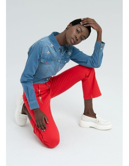 Fracomina Cropped Flare Denim
