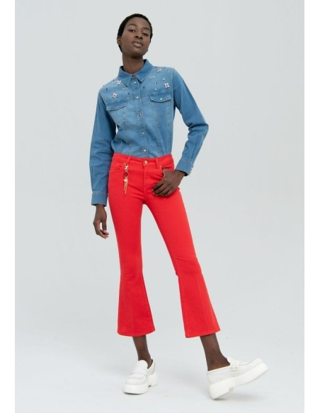 Fracomina Cropped Flare Denim