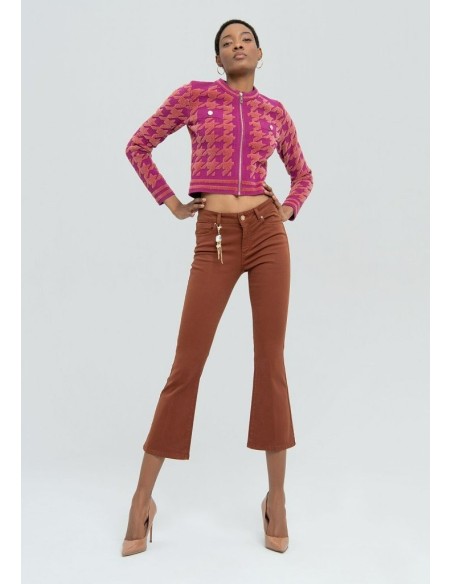 Fracomina Cropped Flare Denim