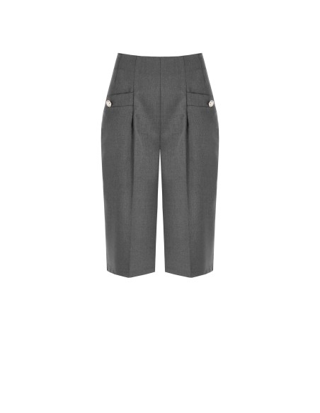 Rinascimento Calças cropped de tecido para homem