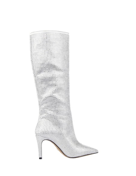 Botas altas com strass Rinascimento