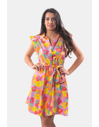Fracomina Floral Fantasy Mini Chemisier Dress