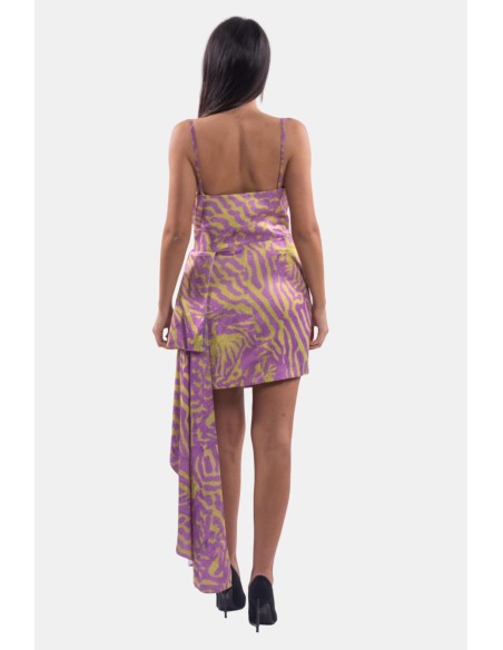 Fracomina Vestido de corte justo com padrão animal