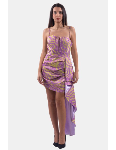 Fracomina Vestido de corte justo com padrão animal