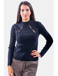 Camisola de malha fina com nervuras Fracomina