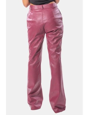 Fracomina Eco Leather Bootcut Trousers