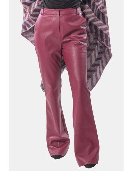 Fracomina Eco Leather Bootcut Trousers