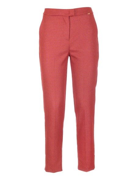 Calças regulares em tecido técnico Fracomina