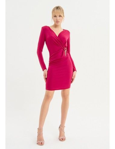 Vestido Fracomina Slim Mini em tecido elástico