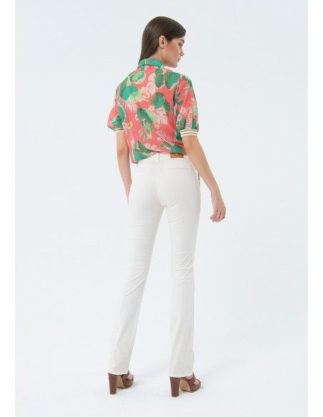 Fracomina One-Tone Bootcut Trousers