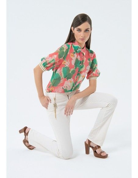 Fracomina One-Tone Bootcut Trousers