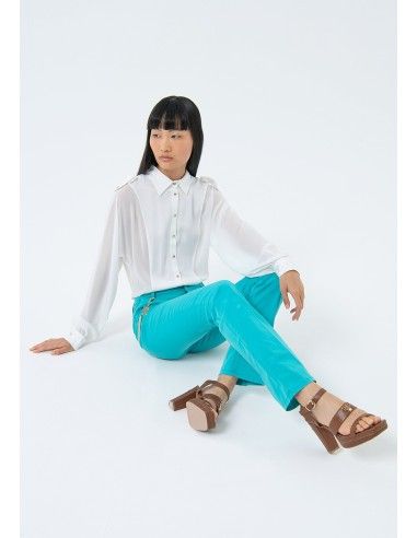 Fracomina One-Tone Bootcut Trousers