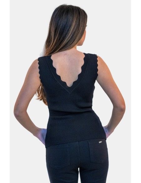 Top com nervuras Fracomina