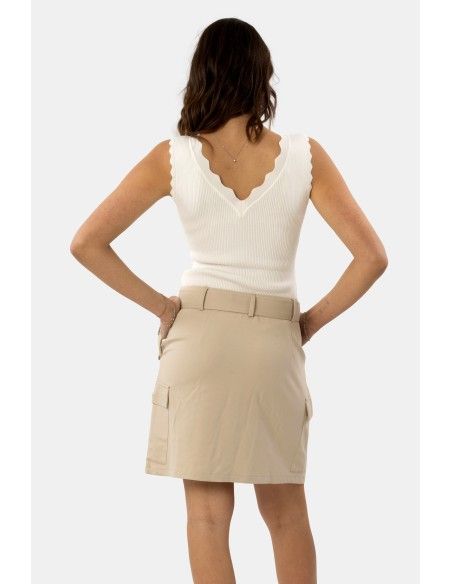 Top com nervuras Fracomina