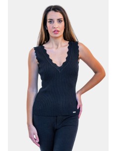 Top com nervuras Fracomina