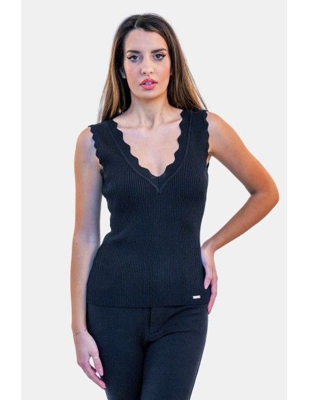 Top com nervuras Fracomina