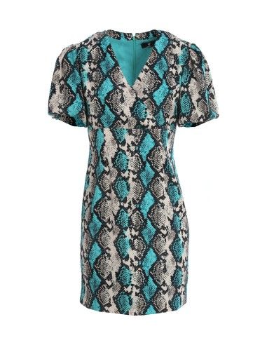 Fracomina Vestido mini com padrão animal regular