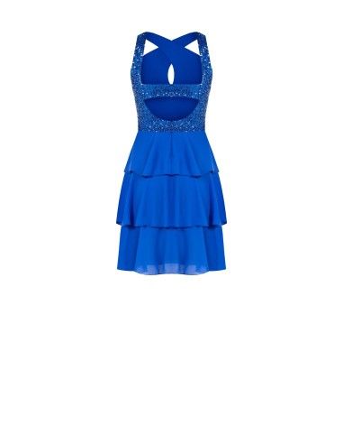 Vestido curto com lantejoulas Rinascimento