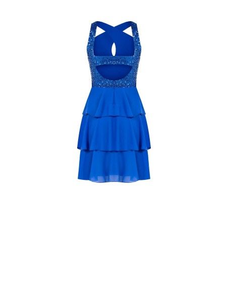 Vestido curto com lantejoulas Rinascimento