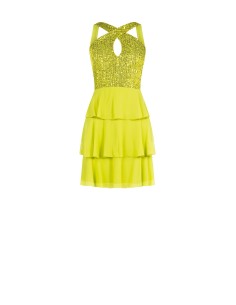 Vestido curto com lantejoulas Rinascimento