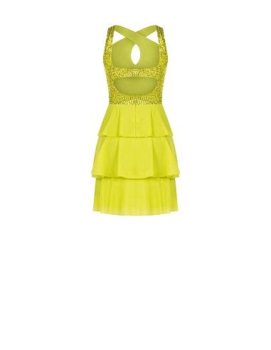 Vestido curto com lantejoulas Rinascimento