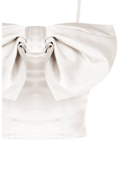 Top com corpete e laço Maxi Rinascimento