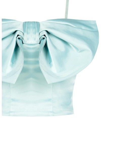 Top com corpete e laço Maxi Rinascimento