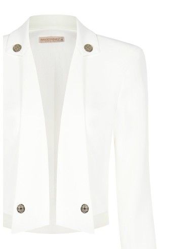 Casaco curto aberto com botões Rinascimento