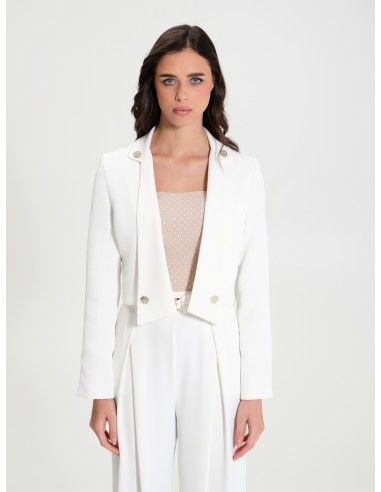 Casaco curto aberto com botões Rinascimento