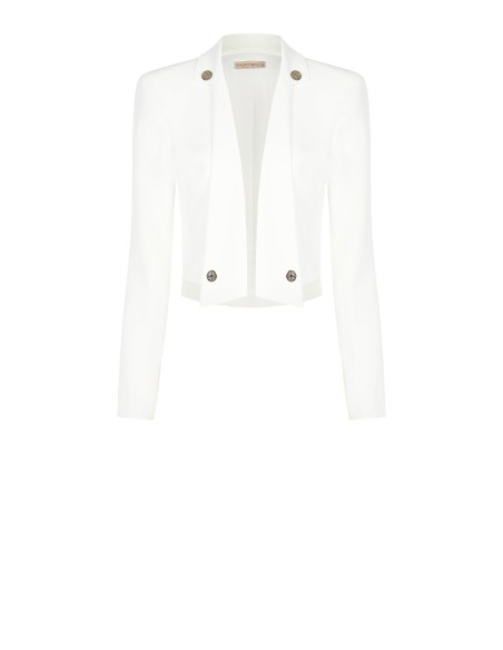 Casaco curto aberto com botões Rinascimento