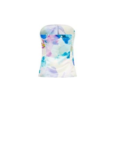 Colete com padrão floral Rinascimento