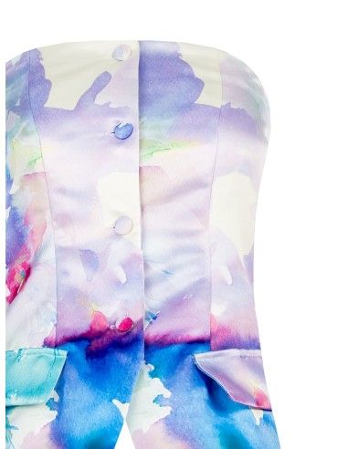 Colete com padrão floral Rinascimento