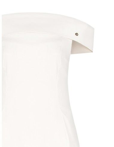 Vestido com decote bardot Rinascimento